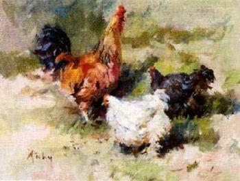 unknow artist Cocks 071 oil painting image